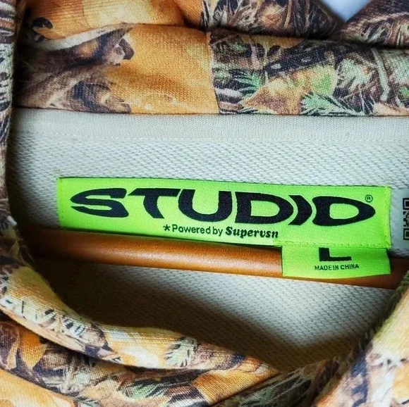 NWOT High Frequency Camo Hoodie Size Large - Studio By Supervsn - SOLD OUT - Picture 4 of 9